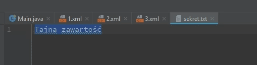 Secret file content